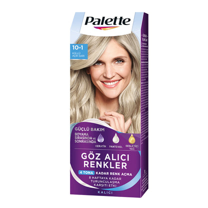 Palette Göz Alıcı Renkler 10-1 Küllü Açık Sarı Renk Açıcı Saç Boyası 110 Ml