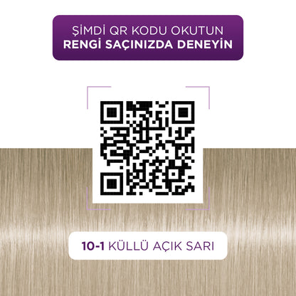 Palette Göz Alıcı Renkler 10-1 Küllü Açık Sarı Renk Açıcı Saç Boyası 110 Ml