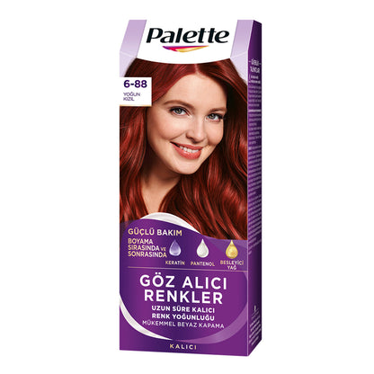 Palette Göz Alıcı Renkler 6-88 Yoğun Kızıl Saç Boyası 110 Ml