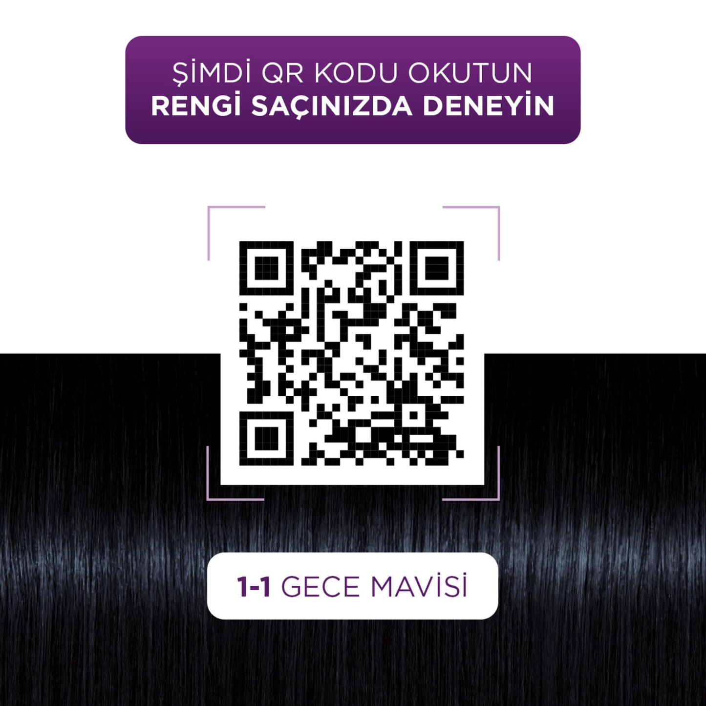 Palette Göz Alıcı Renkler 1-1 Gece Mavisi Saç Boyası 110 Ml