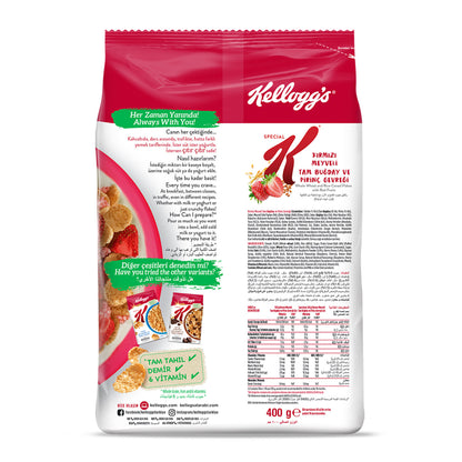 Kellogg's Special K Kırmızı Meyveli Tam Buğday ve Pirinç Gevreği 400 G