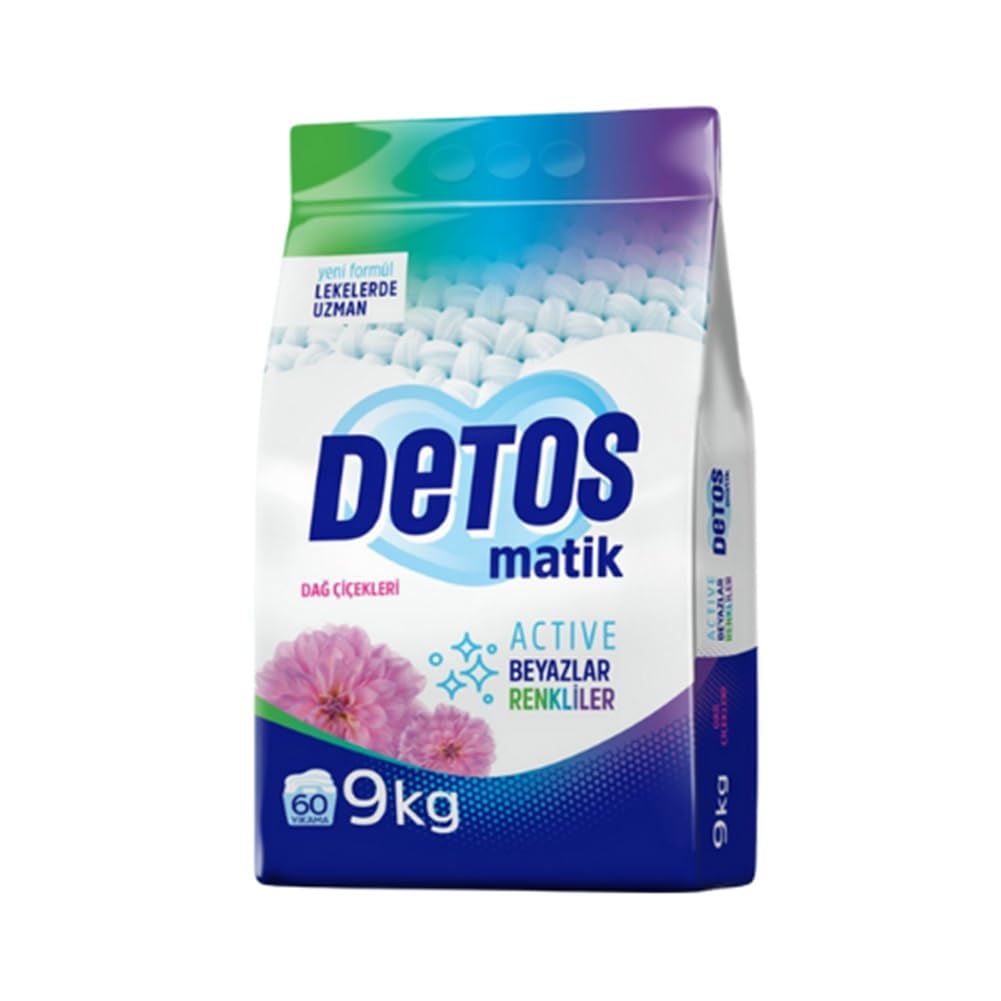 Detos Matik Active Toz Çamaşır Deterjanı 9 Kg