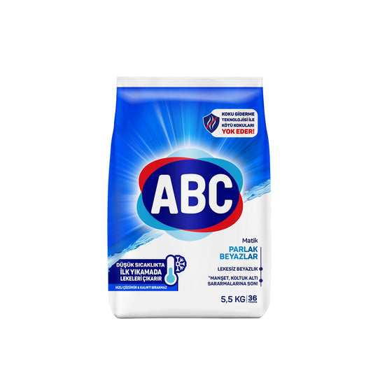 Abc Matik Parlak Beyazlar Toz Çamaşır Deterjanı 5,5 kg