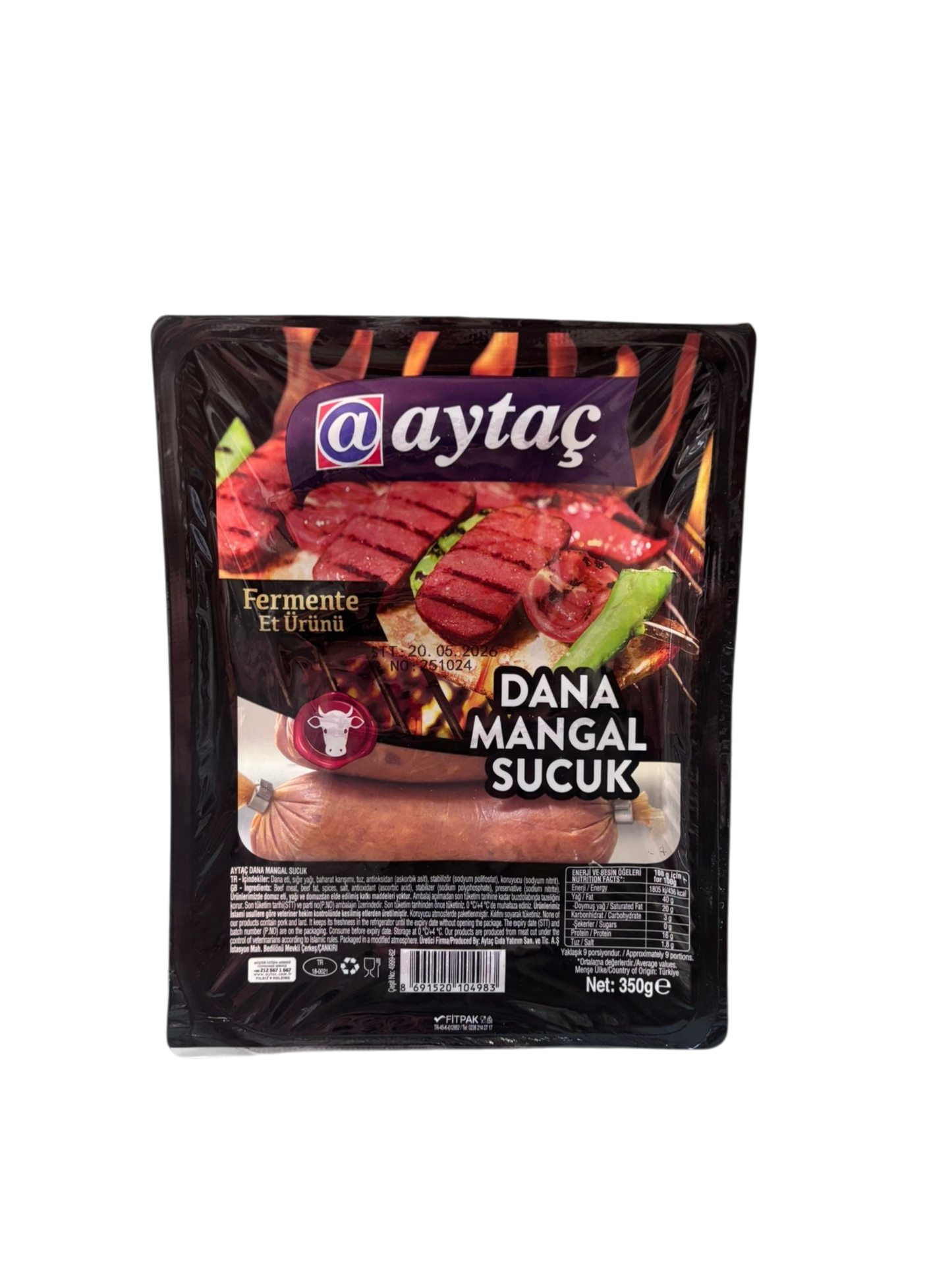 Aytaç Dana Mangal Sucuk 350 G