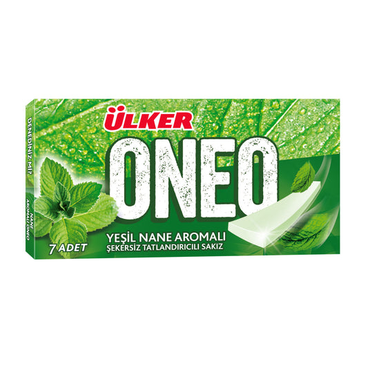 Ülker Oneo Yeşil Nane Aromalı Tatlandırıcılı Sakız 14 G