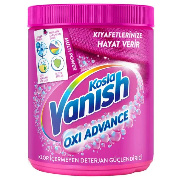 Vanish Kosla Multipower Oxi Advance Renkliler İçin Leke Çıkartıcı & Deterjan Güçlendirici Toz