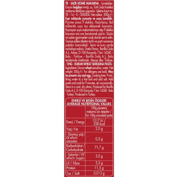 Filiz Boncuk Makarna 500 G