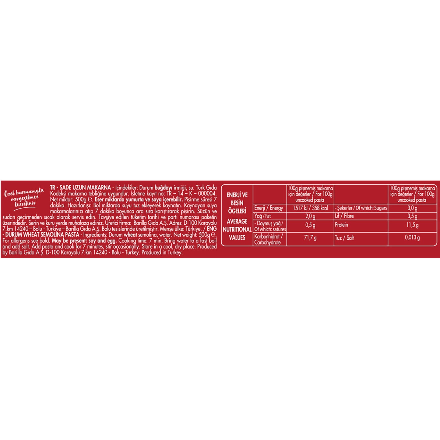 Filiz Fırın Makarna 500 G