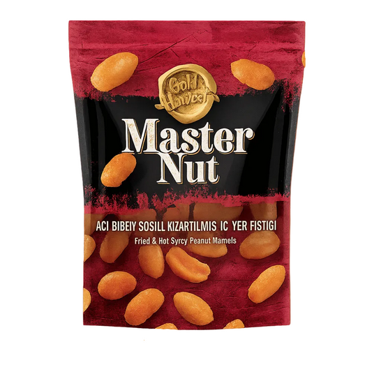 Master Nut Acı Biber Soslu Kızartılmış İç Yer Fıstığı 150 G