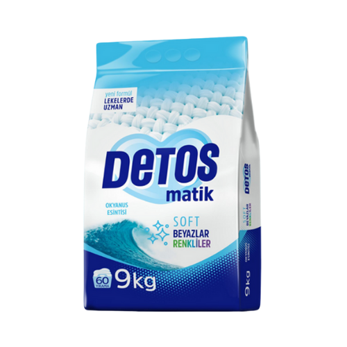 Detos Matik Soft Toz Çamaşır Deterjanı 9 Kg
