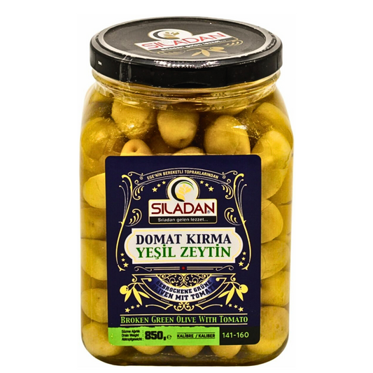 Sıladan Domat Kırma Yeşil Zeytin 850 G