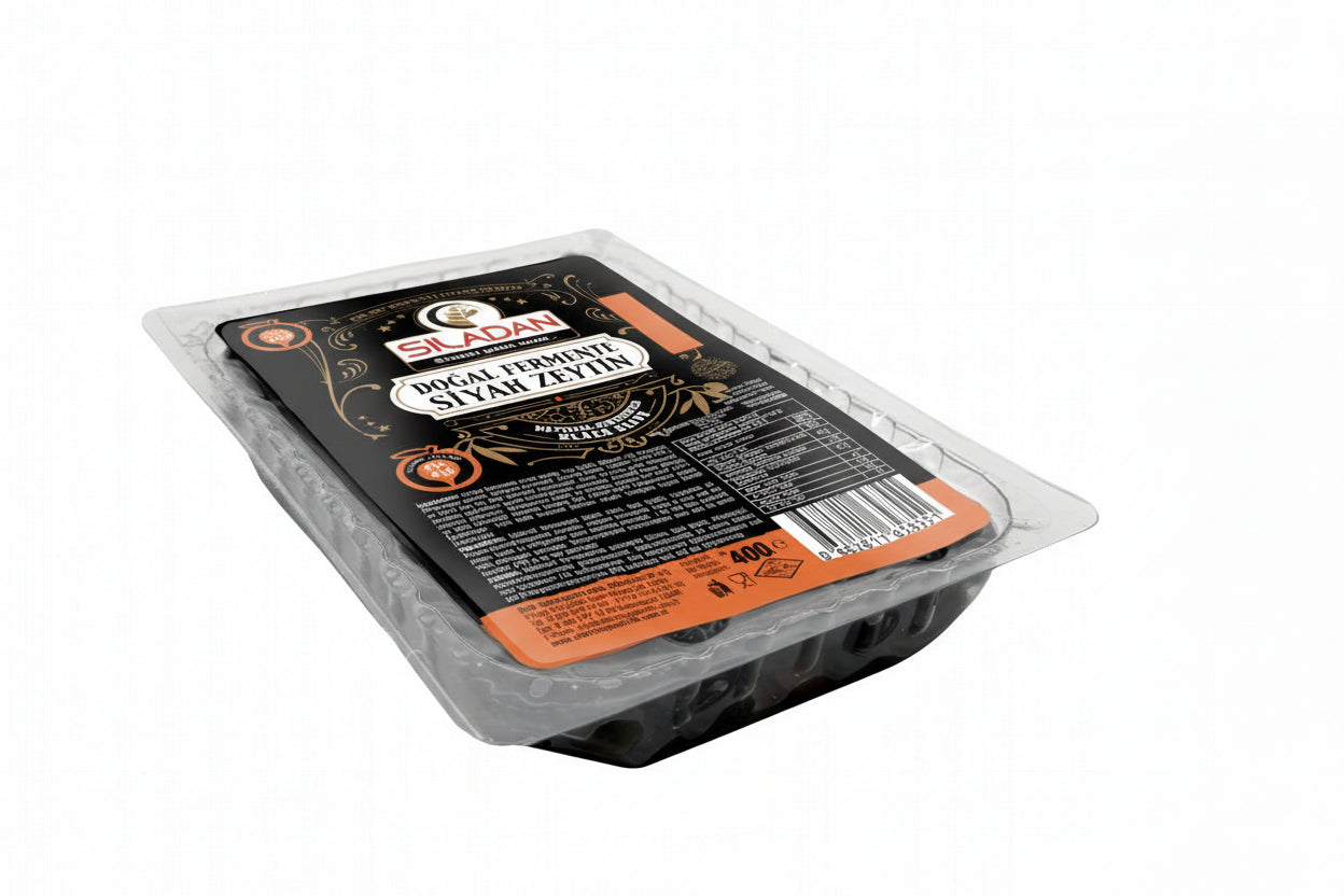 Sıladan Vakumlu Doğal Fermante Siyah Zeytin 400 G