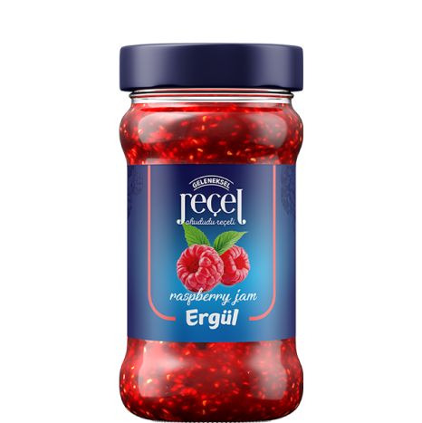 Ergül Ahududu Reçeli Cam 380 G