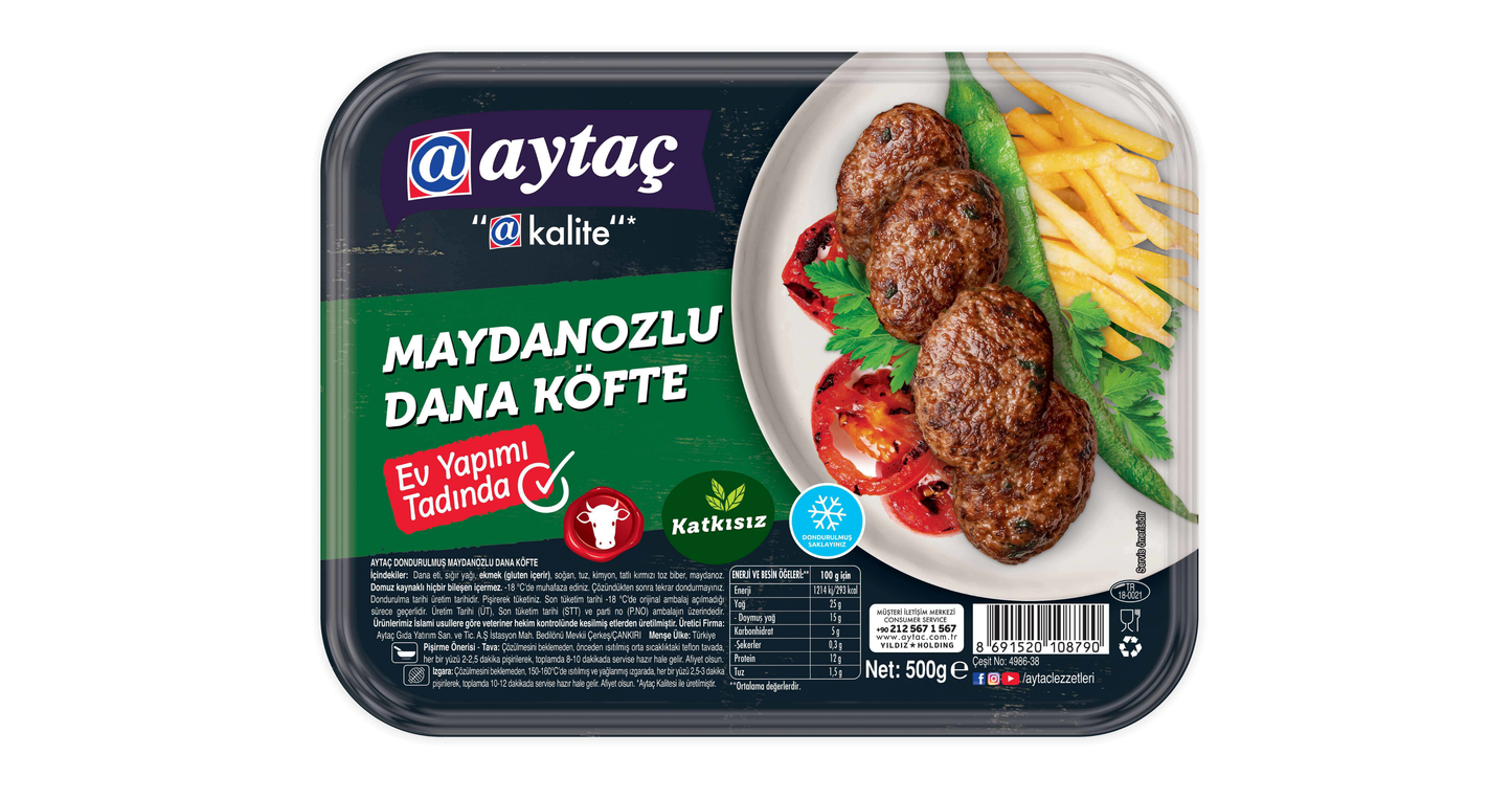 Aytaç Maydanozlu Dana Köfte 500 G
