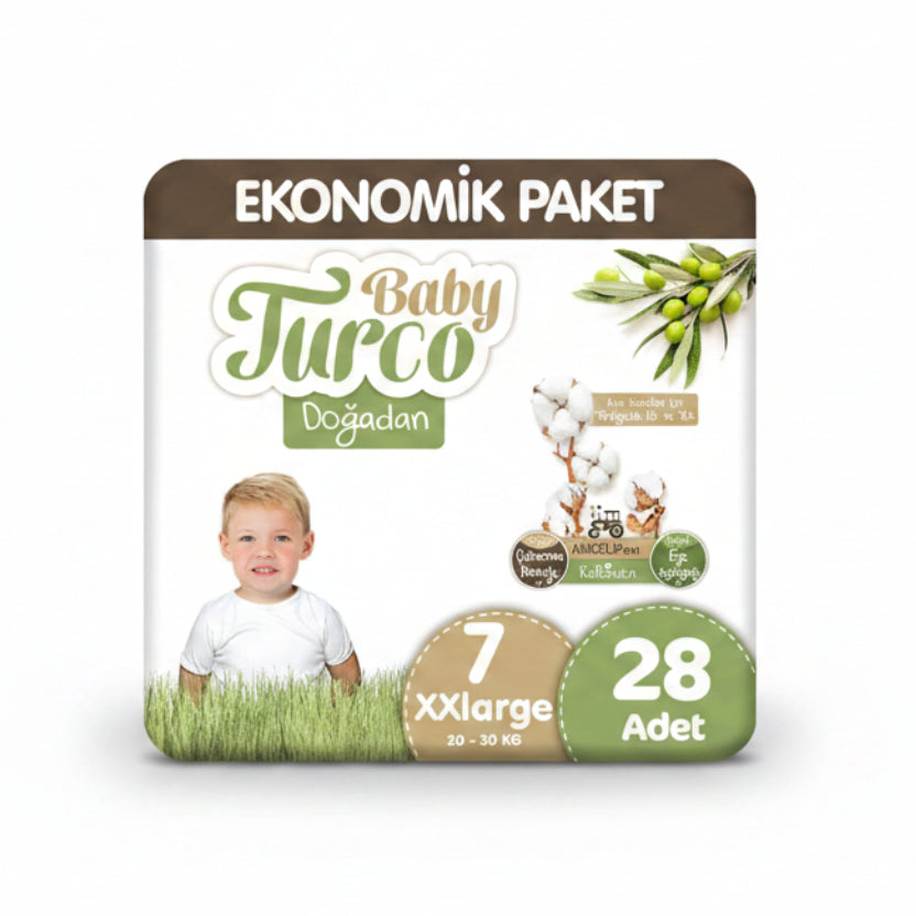Baby Turco Doğadan 7 Beden Ekonomik 28 Adet