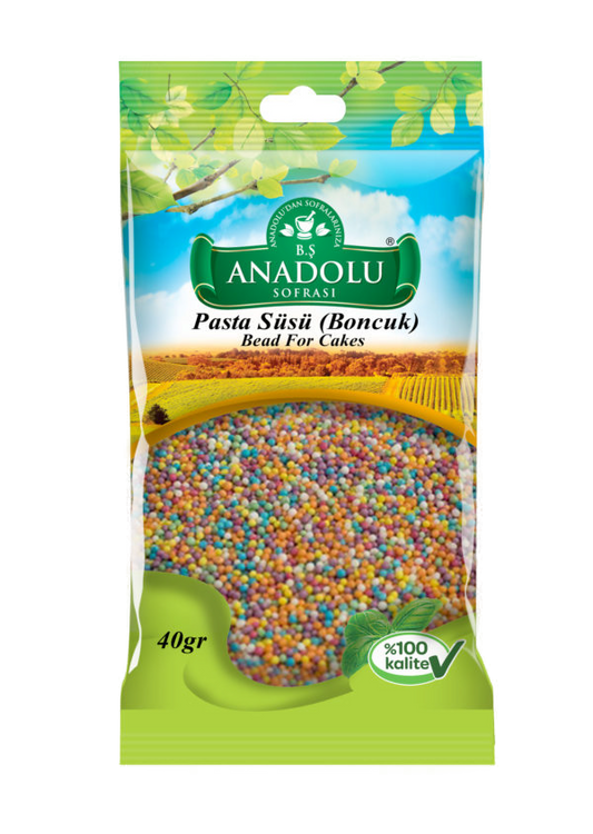 Anadolu Sofrası Pasta Süsü (Boncuk) 40 G