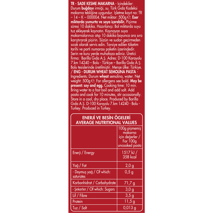 Filiz Burgu Makarna 500 G