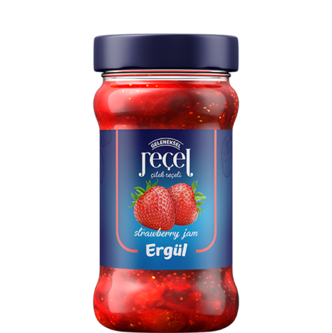 Ergül Çilek Reçeli Cam 380 G