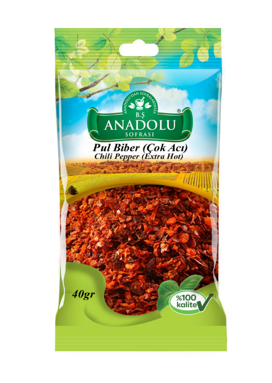 Anadolu Sofrası Pul Biber (Çok Acı) 40 G