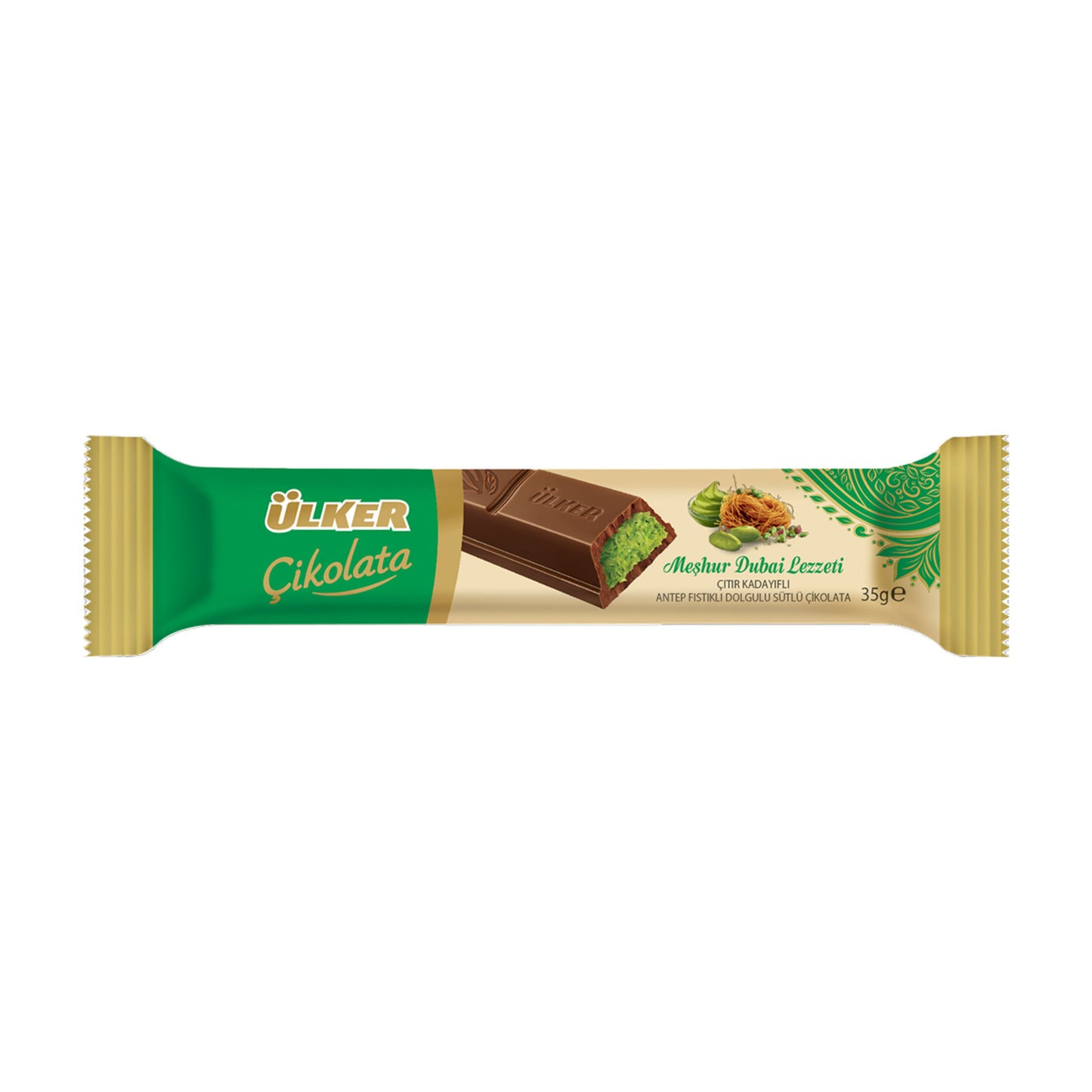 Ülker Çıtır Kadayıflı Antep Fıstıklı Sütlü Çikolata 35 G