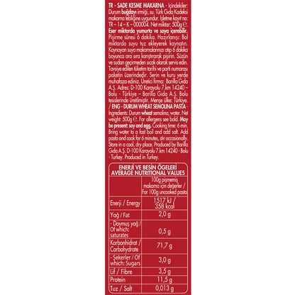 Filiz Erişte Makarna 500 G