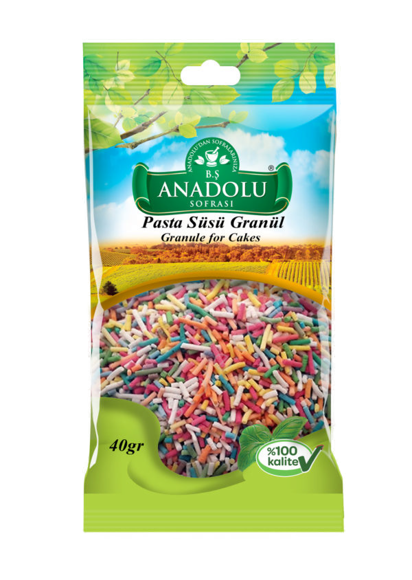 Anadolu Sofrası Pasta Süsü (Granül) 40 G