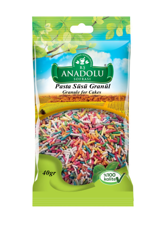 Anadolu Sofrası Pasta Süsü (Granül) 40 G