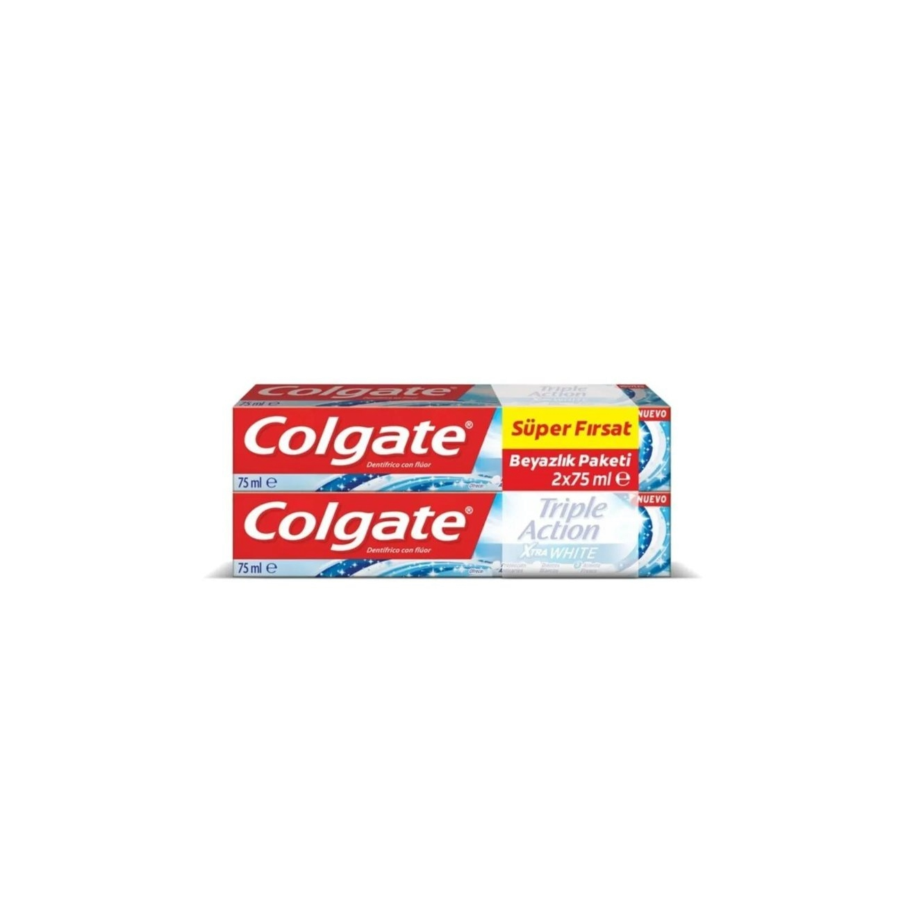 Colgate Triple Action Extra White 2x75 ml
