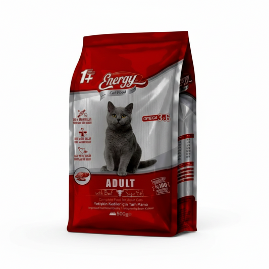 Energy Kedi Maması Sığır Etli 500 G