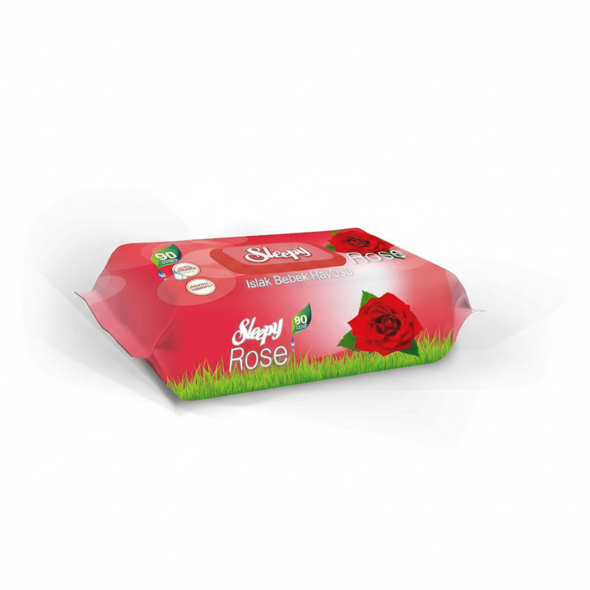 Sleepy Rose Güllü Islak Havlu 90'lı