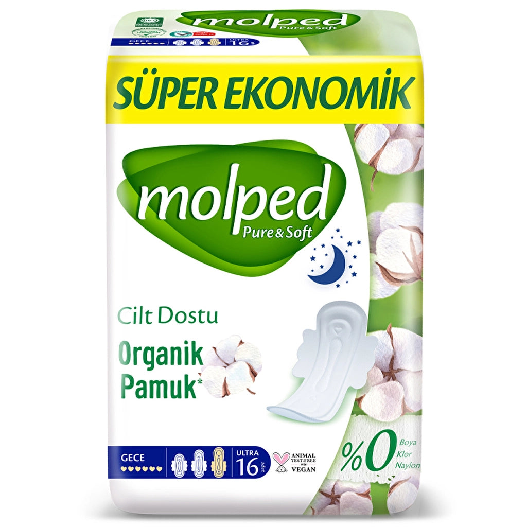 Molped Pure & Soft Süper Eko Gece 16'lı