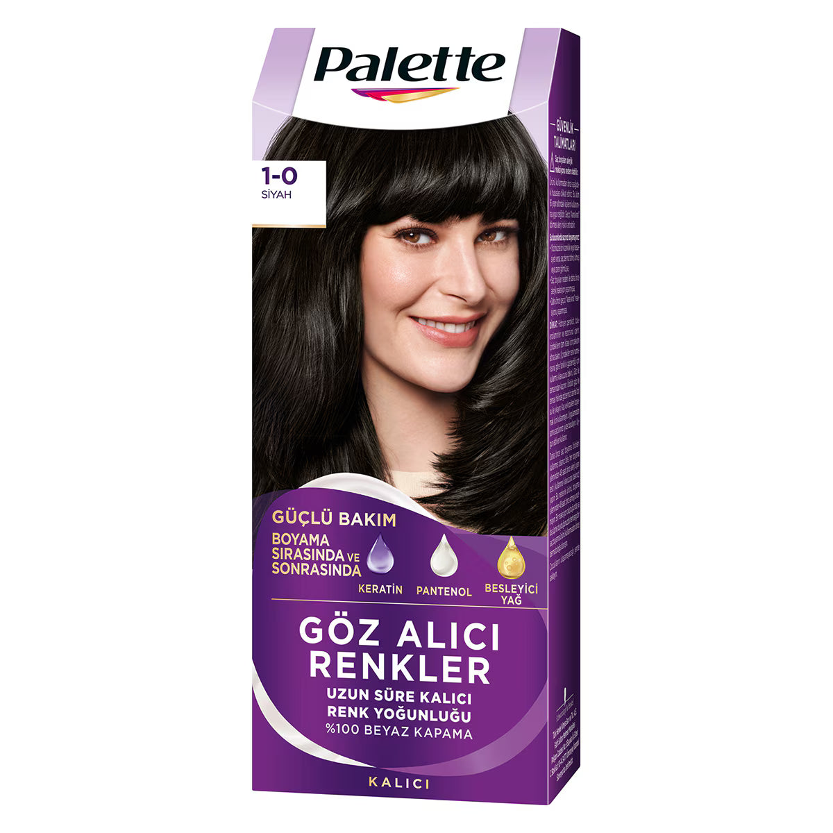 Palette Göz Alıcı Renkler 1-0 Siyah Saç Boyası 110 Ml