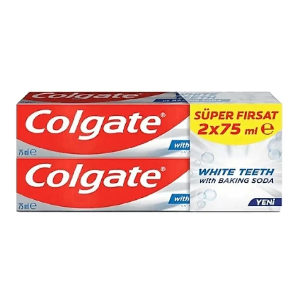 Colgate White Teeth With Baking Soda Diş Macunu 2x75 ml