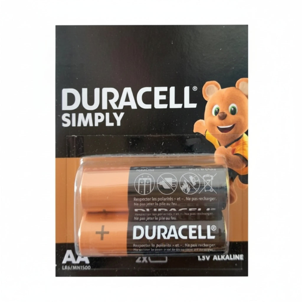 Duracell Simply 1.5V Alkaline AA Kalem Pil 2'li