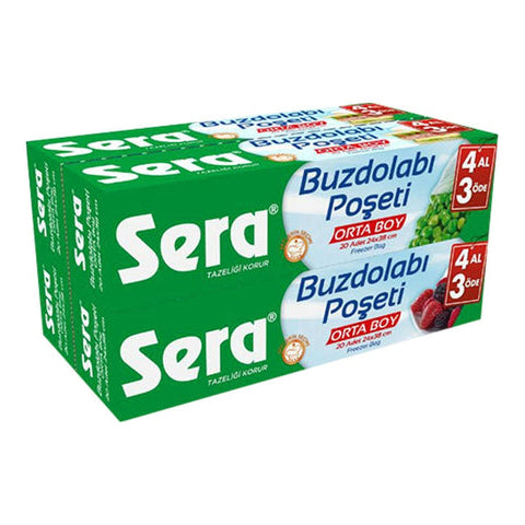 Sera Buzdolabı Poşeti 4 Al 3 Öde Orta Boy