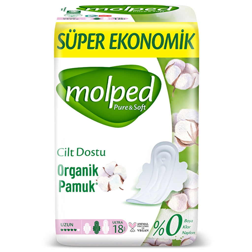 Molped Pure & Soft Süper Eko Uzun 18'li