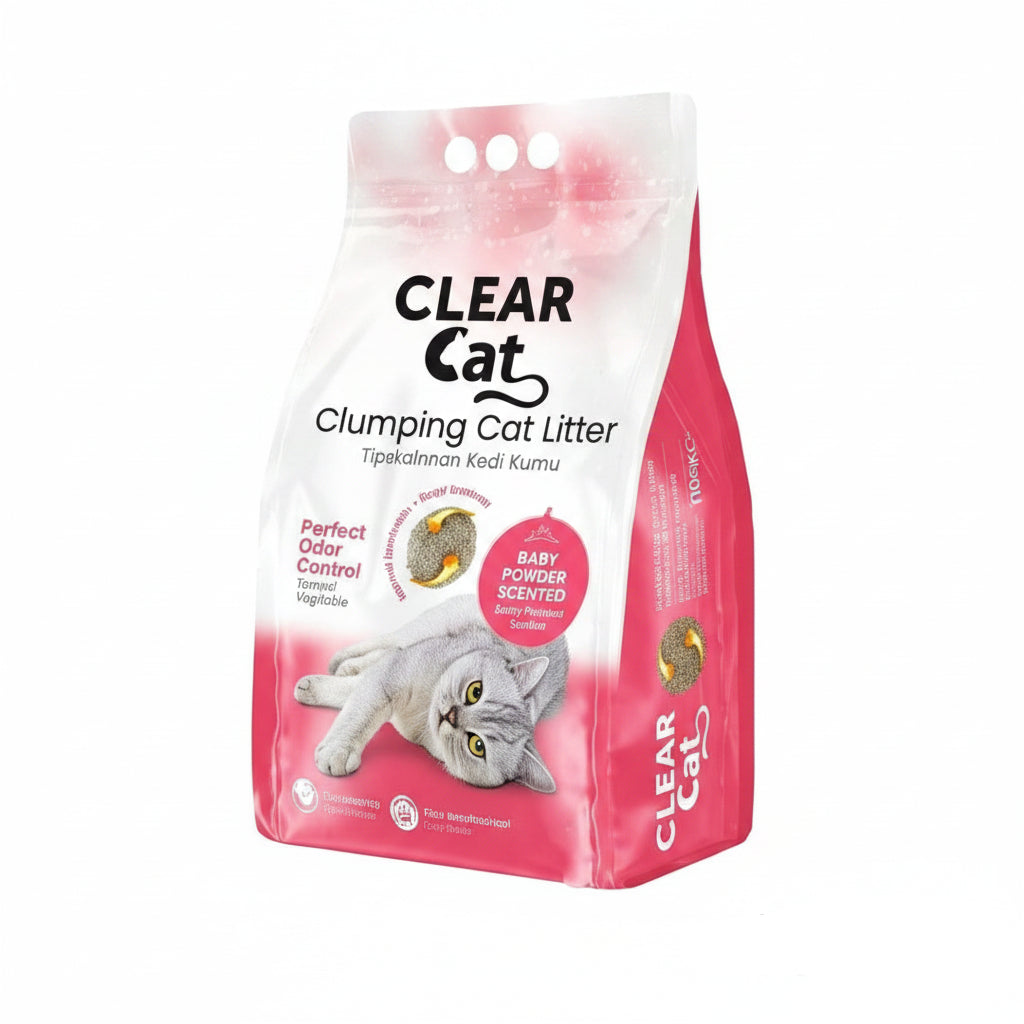Clear Cat Kedi Kumu Bebek Pudrası Kokulu 10 Kg