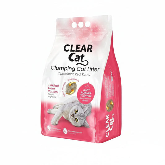 Clear Cat Kedi Kumu Bebek Pudrası Kokulu 10 Kg