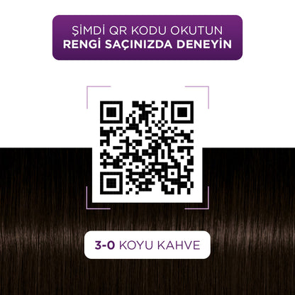 Palette Göz Alıcı Renkler 3-0 Koyu Kahve Saç Boyası 110 ml