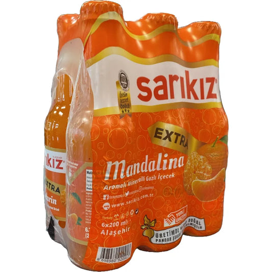 Sarıkız Mandalina Aromalı Maden Suyu 6 x 200 ml