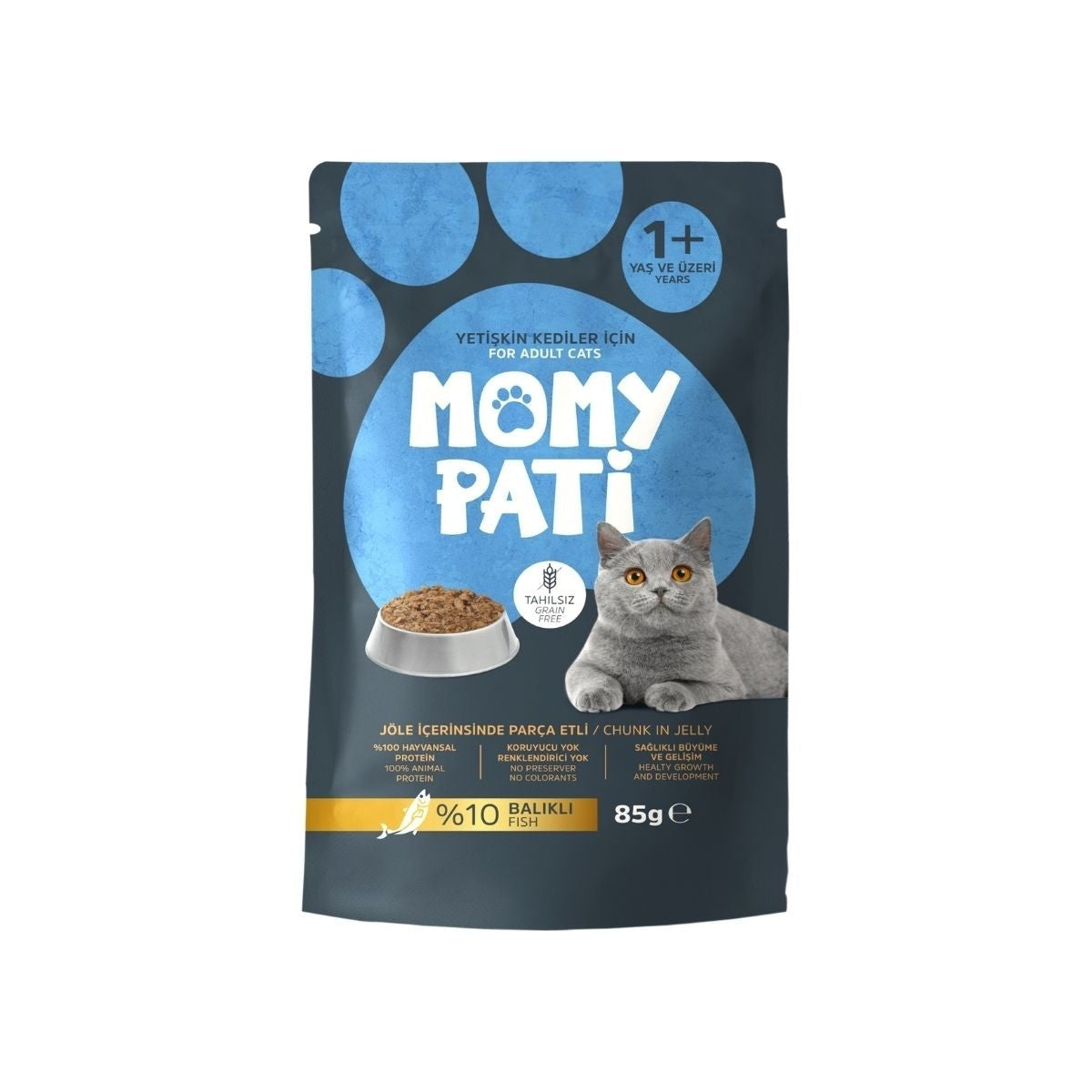 Momy Pati Kedi Maması 85 G Balık Etli