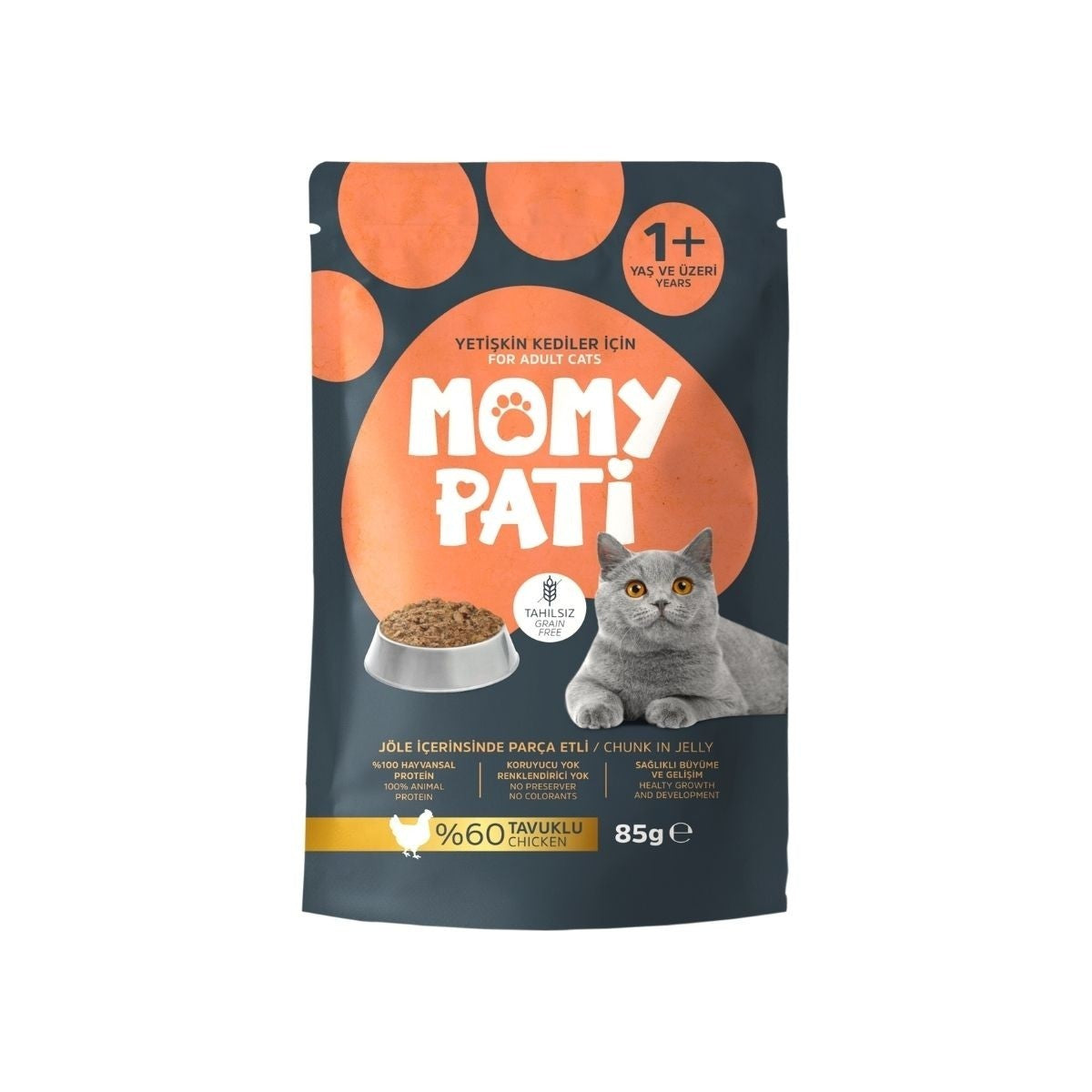 Momy Pati Kedi Maması 85 G Tavuklu