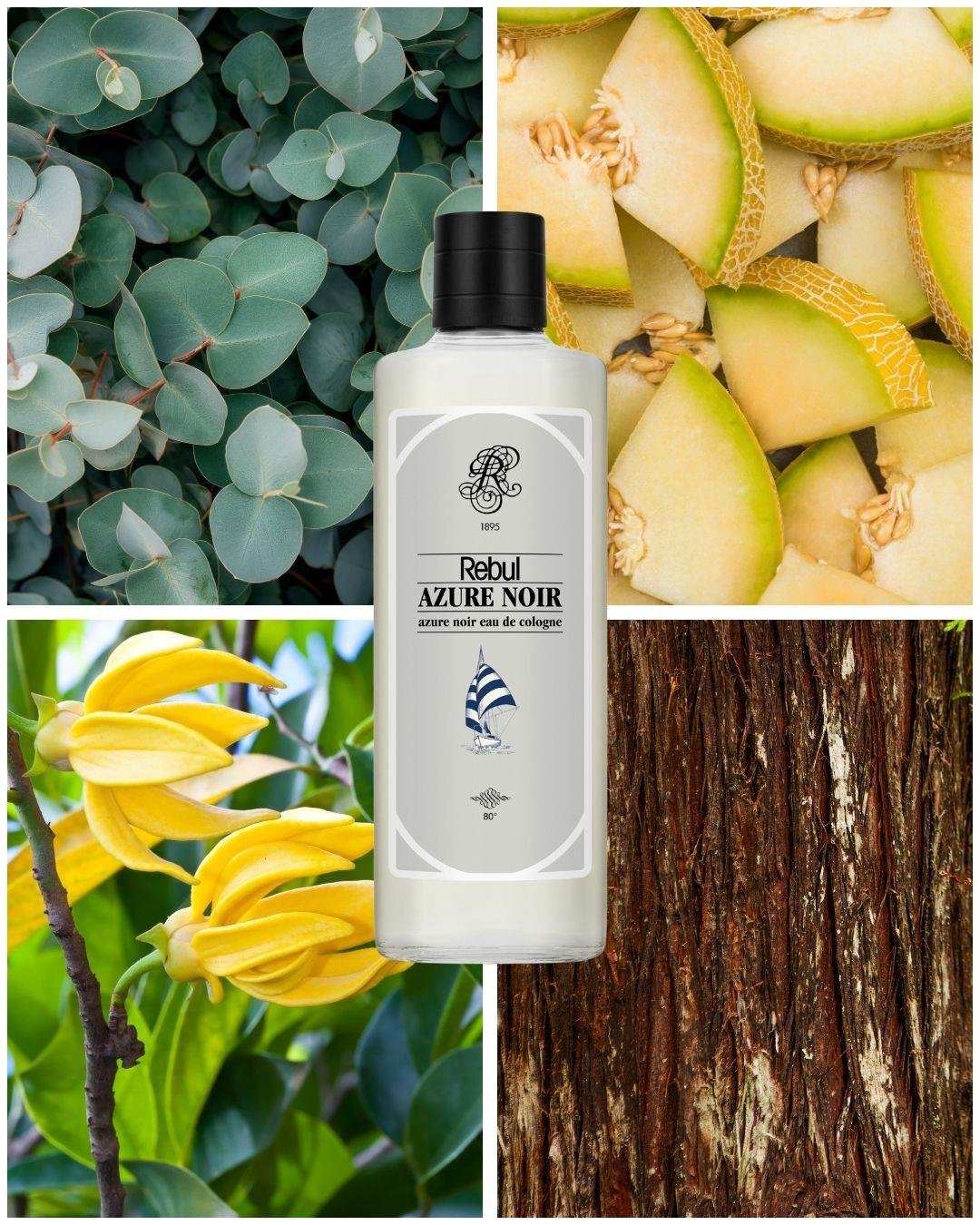 Rebul Azure Noir EDC Kolonya 250 ml Cam Şişe