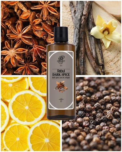 Rebul Dark Spice EDC Kolonya 250 ml Cam Şişe