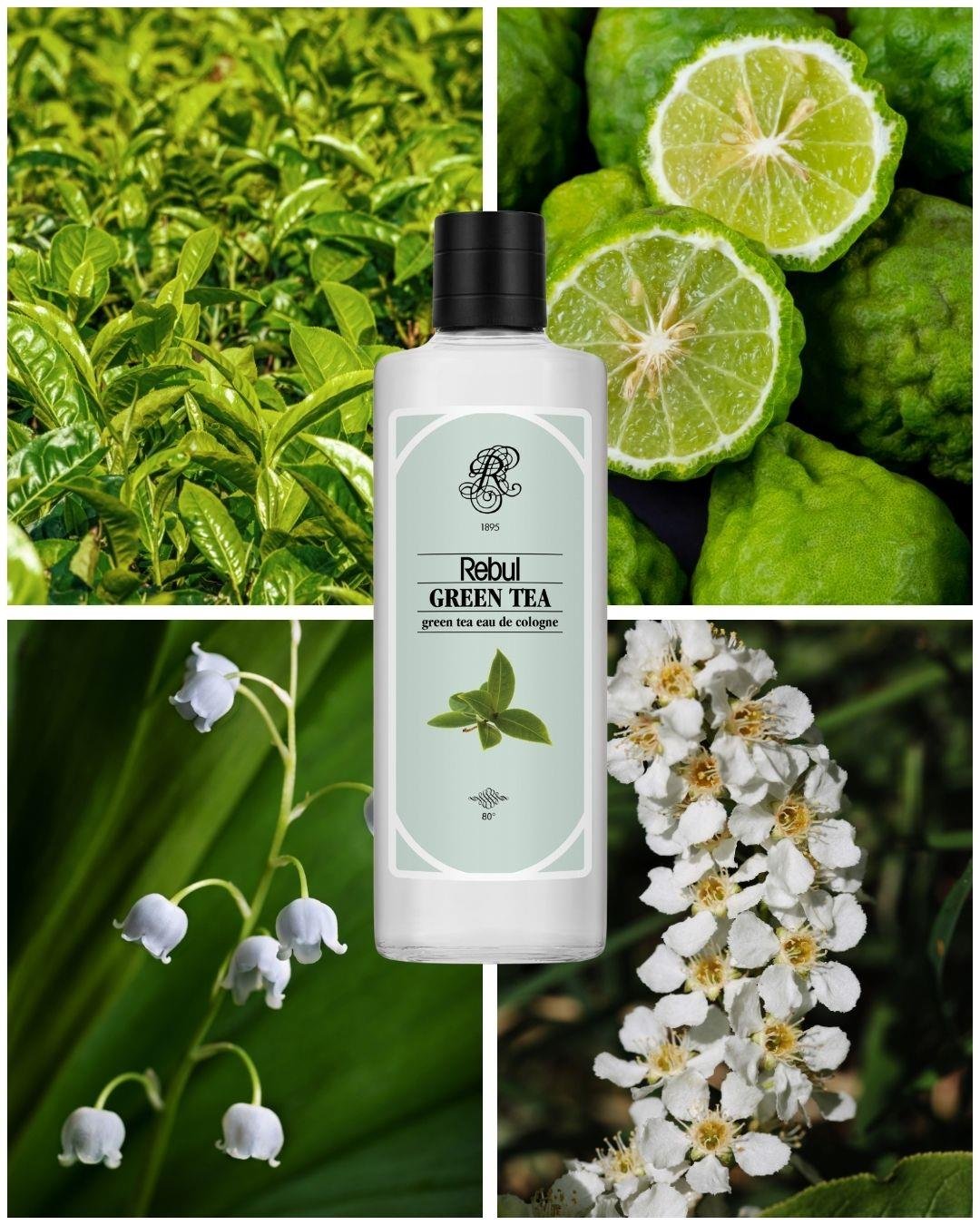 Rebul Green Tea EDC Kolonya 250 ml Cam Şişe