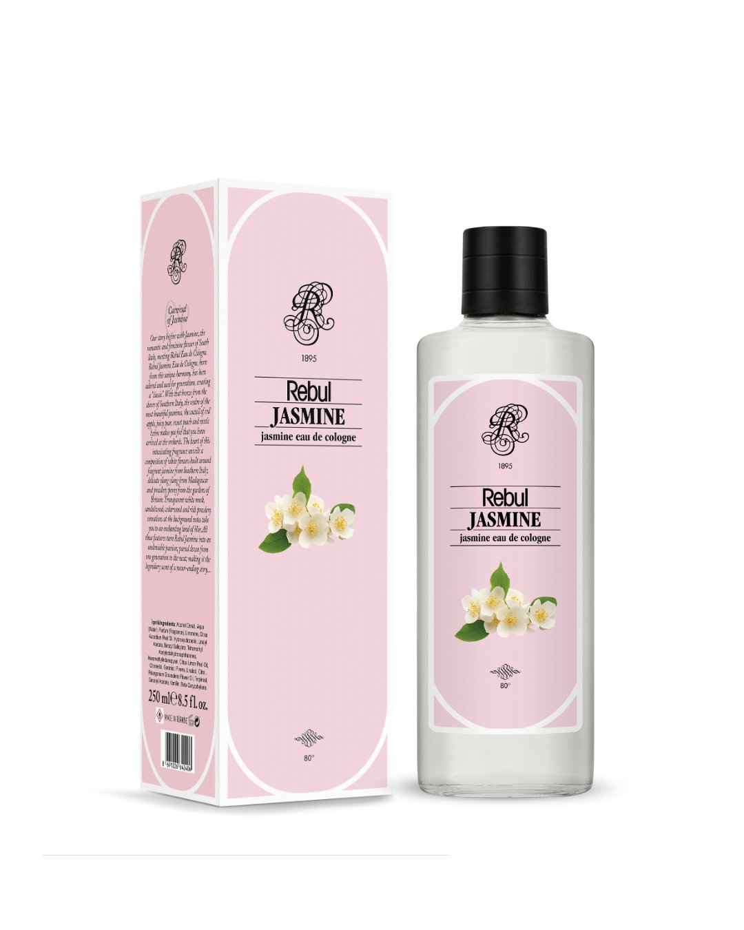 Rebul Jasmine EDC Kolonya 250 ml Cam Şişe