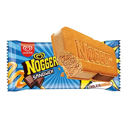 Algida Nogger Sandwich Çikolata Karamel