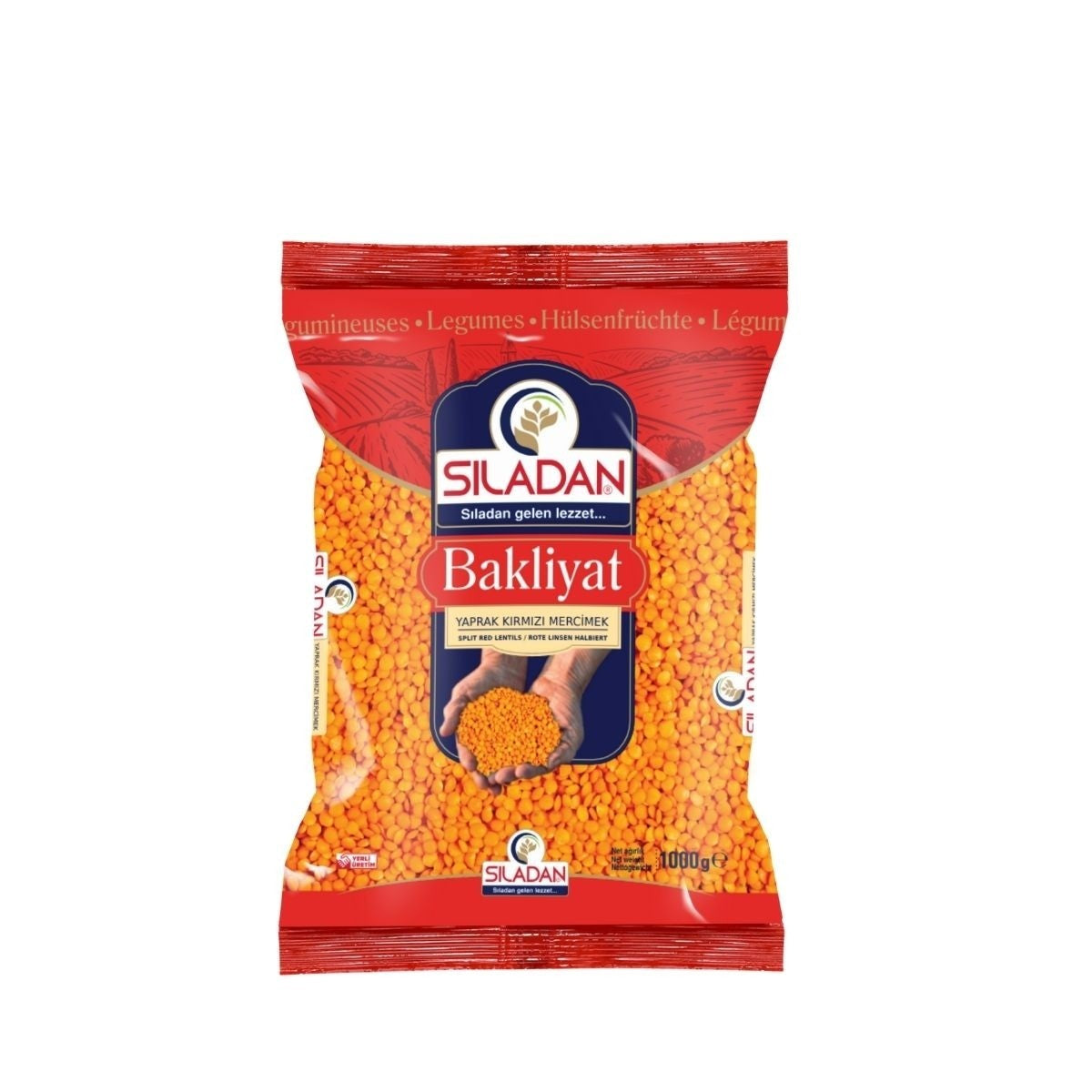 Sıladan Kırmızı Yaprak Mercimek 1 KG