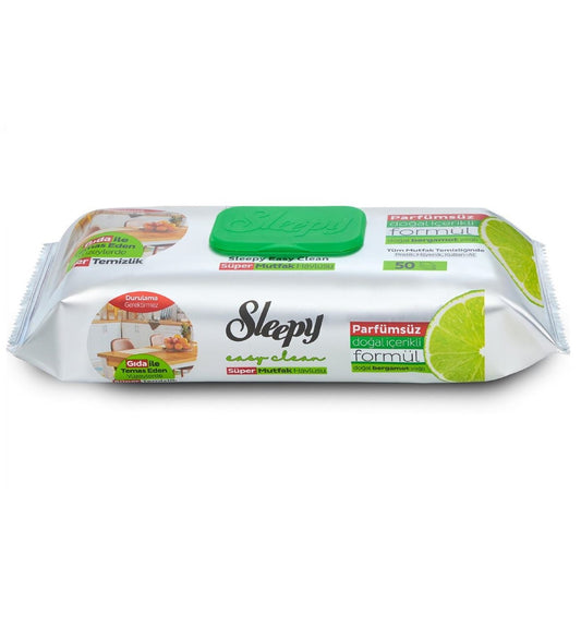 Sleepy Easy Clean Yüzey Temizlik Mutfak Havlusu Bergamot 50'li