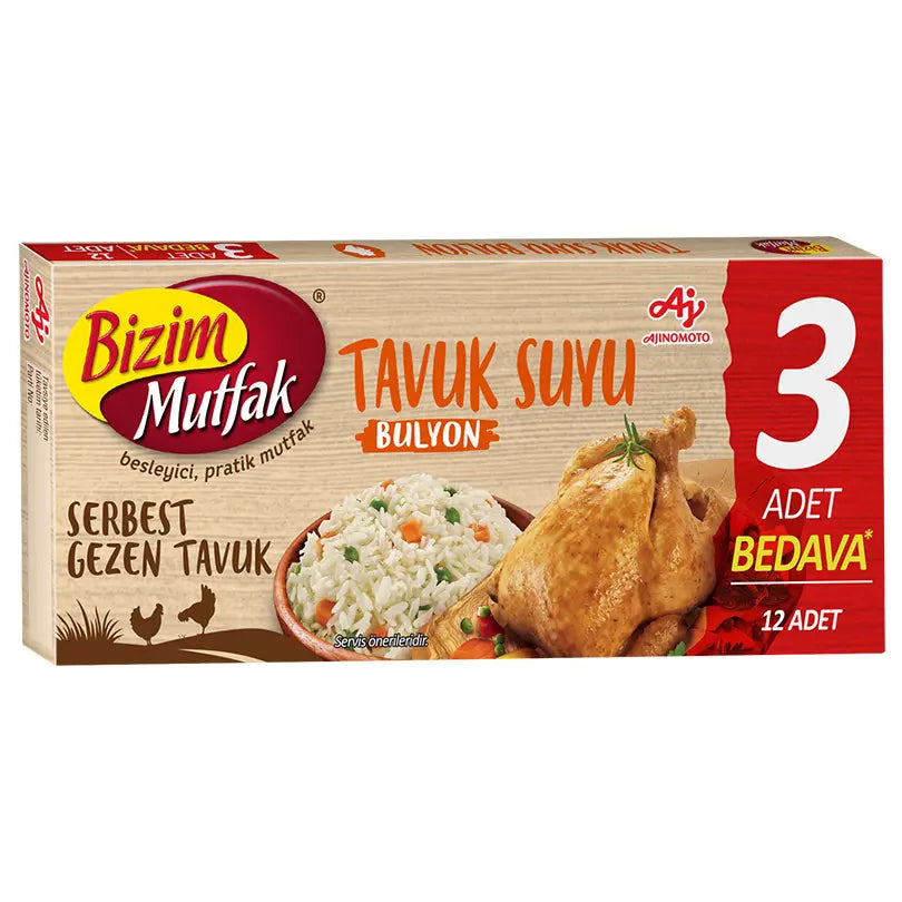 Bizim Mutfak Serbest Gezen Tavuk Bulyon 12 x 10 G